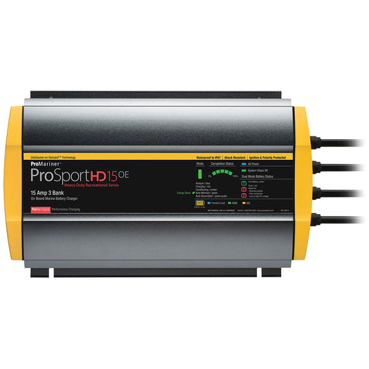 ProMariner ProSportHD 15 Gen 4 - 15 Amp - 3-Bank Battery Charger [44015]