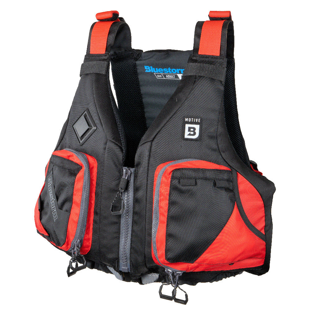 Bluestorm Motive Kayak Fishing Vest - Nitro Red - 2XL/3XL [BS-248-RDD-2/3XL]