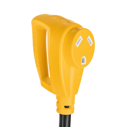 Camco Power Grip 18" Dogbone Adapter - 50 Amp Male/30 Amp Female [55173]