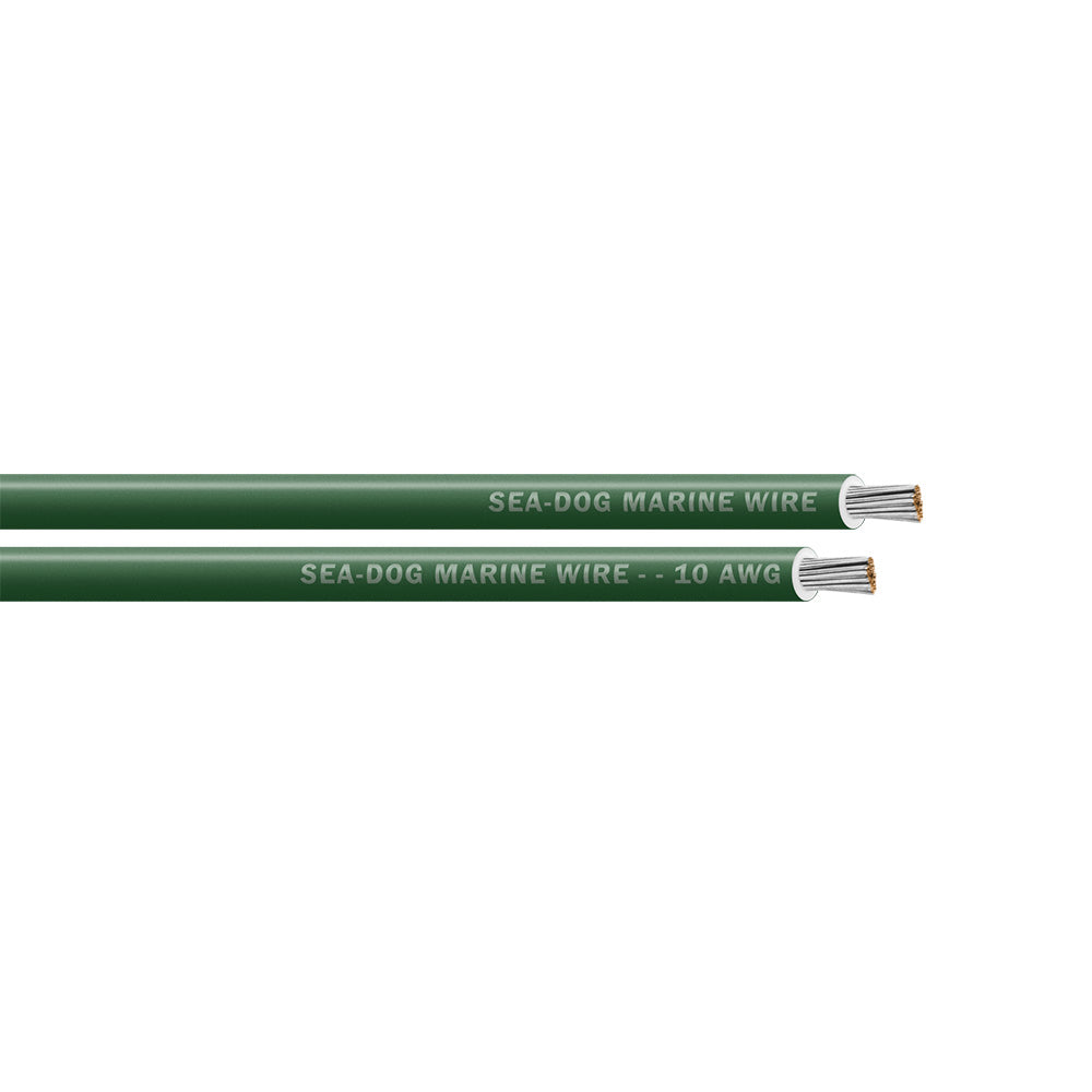 Sea-Dog 10 AWG Green Primary Wire - 25' [8010040]