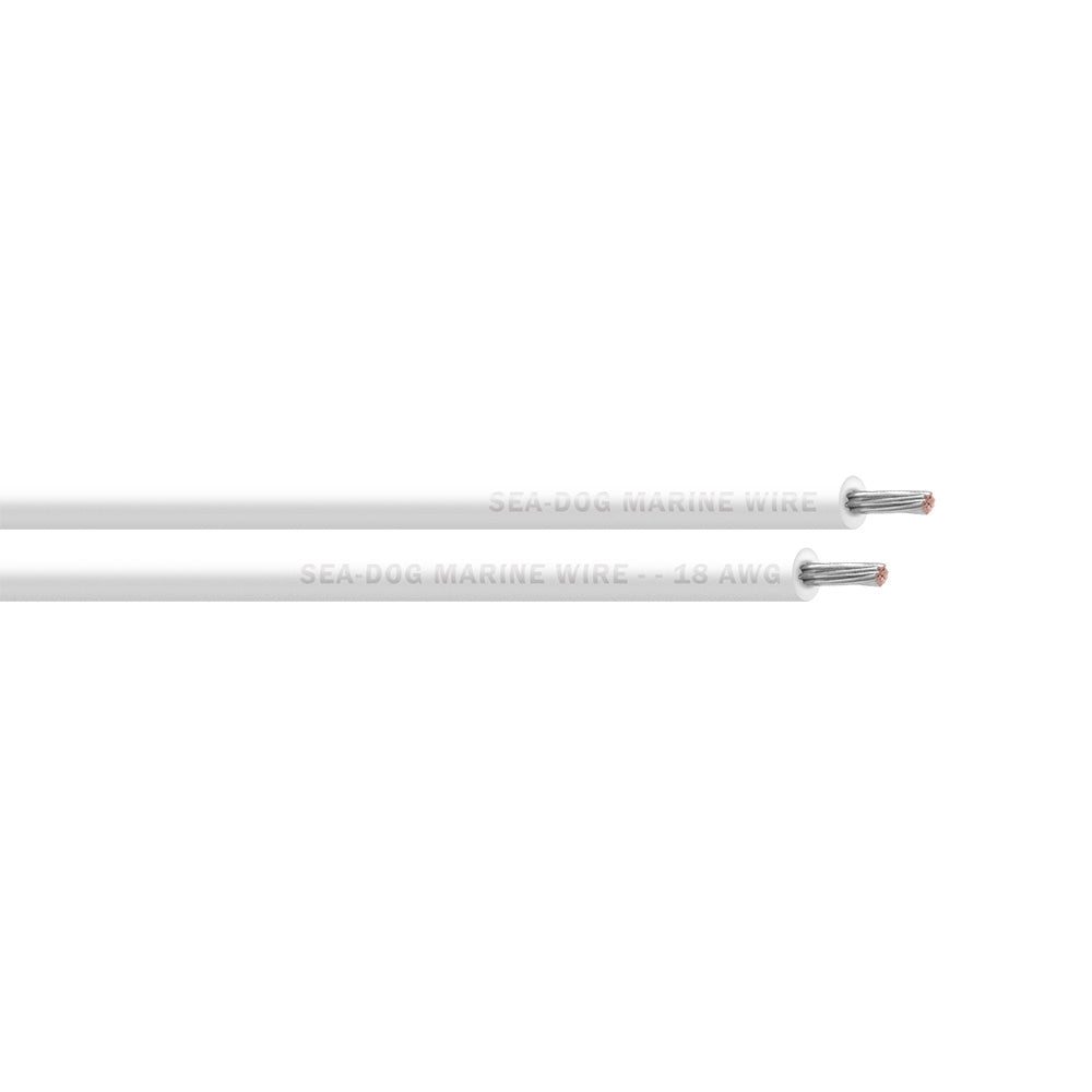 Sea-Dog 18 AWG White Primary Wire - 500' [8018057]
