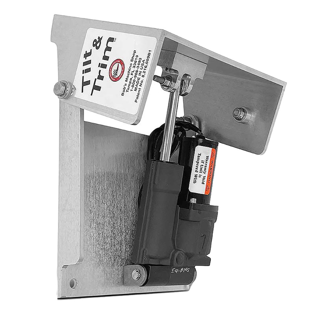 Bob's Machine Action Series Tilt  Trim f/Clamp on Motors - Silver - 30HP [100-701100-NOPC]