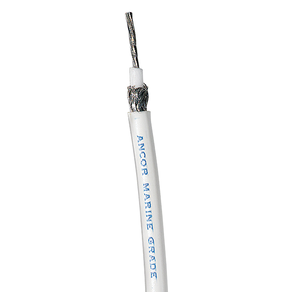 Ancor White RG 8X Tinned Coaxial Cable - 500' [151550]