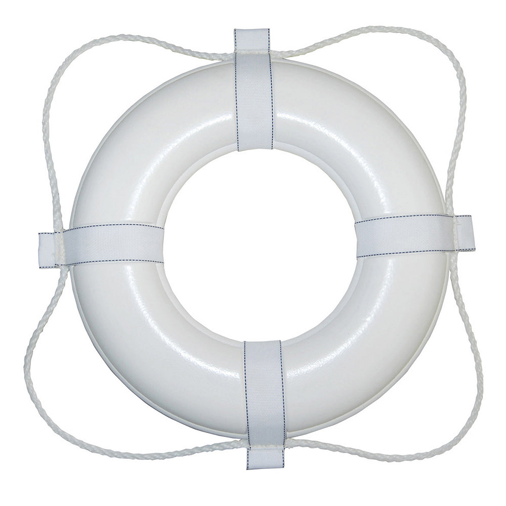 Taylor Made Foam Ring Buoy - 24" - White w/White Grab Line [361]