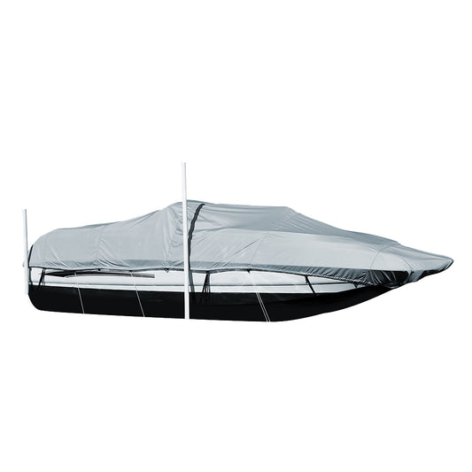 Carver Performance Poly-Guard Styled-to-Fit Boat Cover f/20.5 Sterndrive Deck Boats w/Walk-Thru Windshield - Grey [95120P-10]