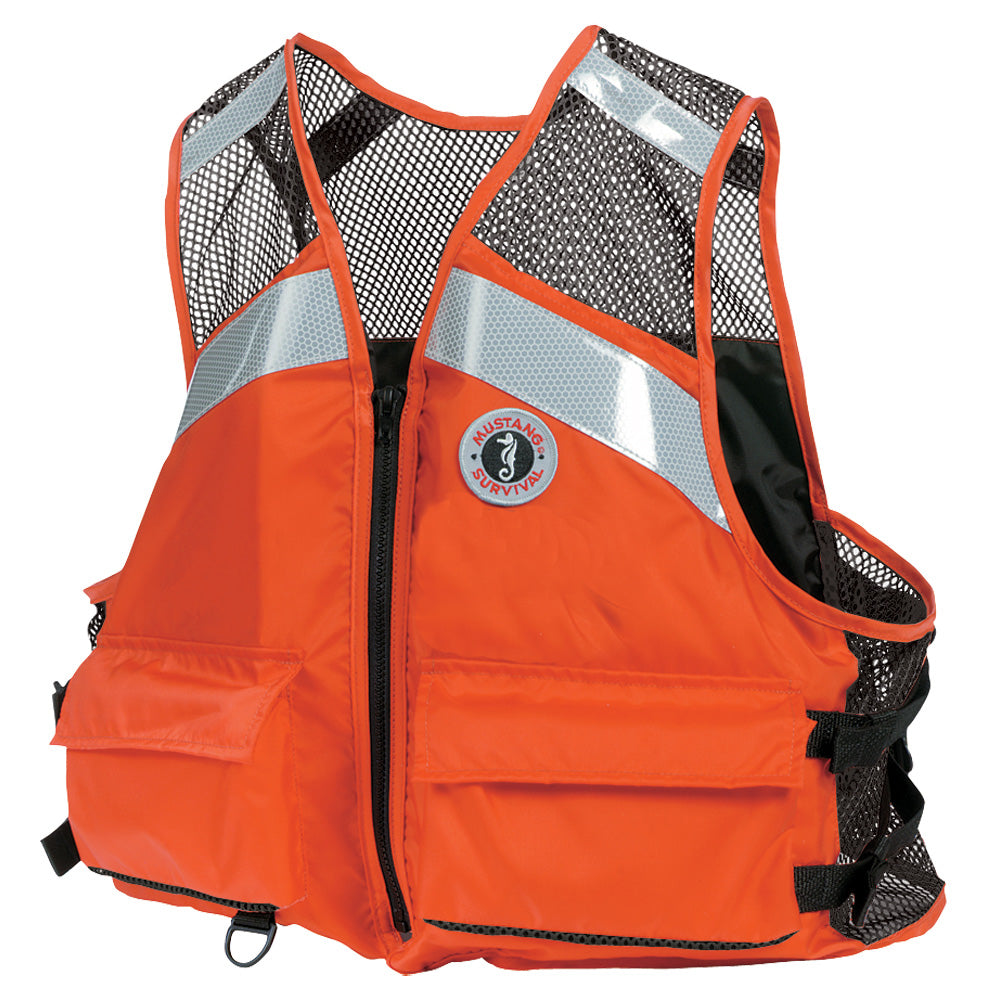 Mustang Industrial Mesh Vest - Orange - XXL/3XXL [MV1254T1-2-XXL/XXXL-216]