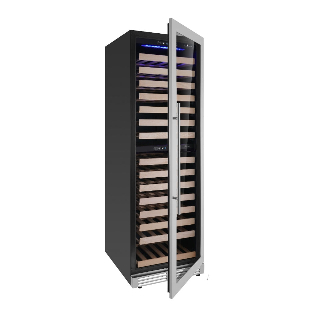 Upright Low-E Glass Door Dual Zone Large Wine Cooler