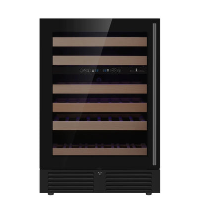24 Inch Under Counter LOW-E Glass Door Dual Zone Wine Cooler